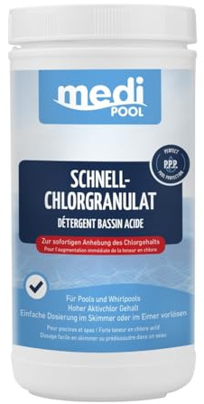 Medipool Schwimmbadpflege Schnell-Chlor-Granulat, 1 kg