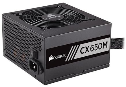 Corsair CP-9020103-UK CX Series CX650M ATX/EPS Semi-Modular 80 Plus Bronze 650 W Power Supply Unit - Black
