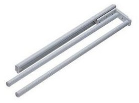 2 arm Aluminium finish Kitchen & Bathroom Towel Rail kitchen storage solutions