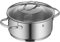 WMF Provence Plus - Olla Baja con Tapa Ø 24 cm, 4,1 L de Acero Inoxidable Sin Recubrimineto con Base Inducción