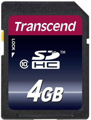 Transcend 4GB SDHC10 SD UHS-I SDHC-Speicherkarte, 20 MB/s, C10, MLC | Kompatibel mit DSLR-Kameras, Digitalkameras, Wildkameras und Camcordern.