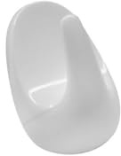 Fackelmann 20501 Lot de 6 Crochets Muraux Adhésifs Pour Torchon de Cuisine, Plastique Blanc, 2,5 cm