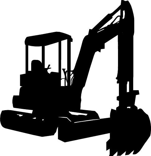 LightningSigns Mini Digger Car,Tool Box Van Window Sticker Decals ~2