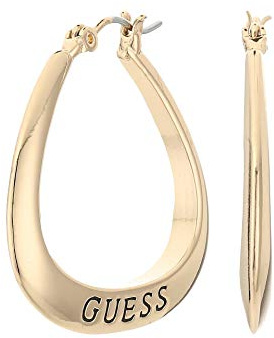 GUESS Kleine Creolen mit ovalem Logo