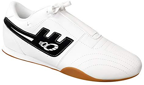 Otomix Men's Original Lite Martial Arts Karate Taekwondo MMA Kicking Shoes White with Black Trim 9