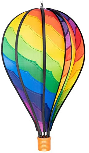 CIM Windspiel - Heißluftballon Spiral - wetterbeständig - Ballon: Ø28cm x 48cm - inklusive Aufhängung