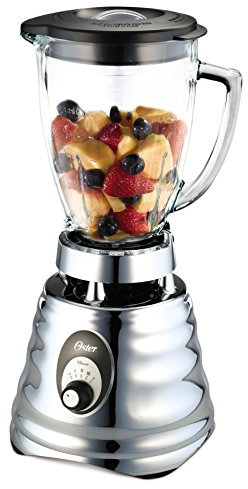 Oster 0004655ESP-050 Batidora de Vaso Clásica, Color Cromo, 1.25 l