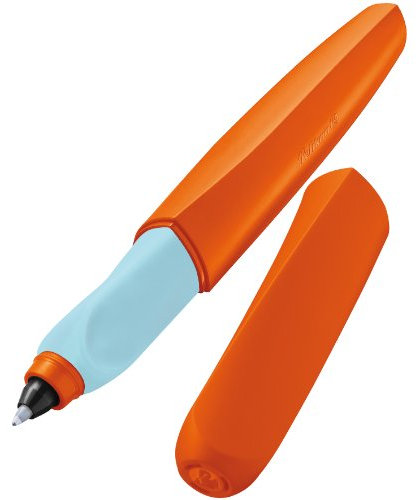 Pelikan R457 Summer Splah Tintenroller Twist Universell für Rechts-/Linkshänder, orange/blau