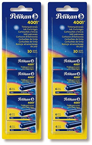 Pelikan 330845 Patronen 5er Packung, Blau (10er Packung | Patrone 4001® TP/6, blau)