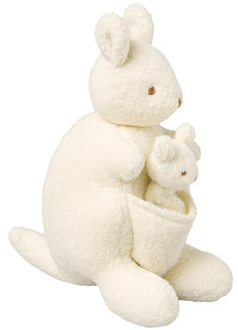 Trousselier - Musik Plüschtier - Känguru - Baumwollstoff - Musik Wiegenlied von Brahms - 20 cm hoch - Klassischer Chic - Ideales Geburtsgeschenk - Maschinenwaschbar - Farbe elfenbein