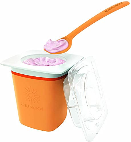 Chillfactor Joghurtbereiter, für Frozen Yogurt, Orange