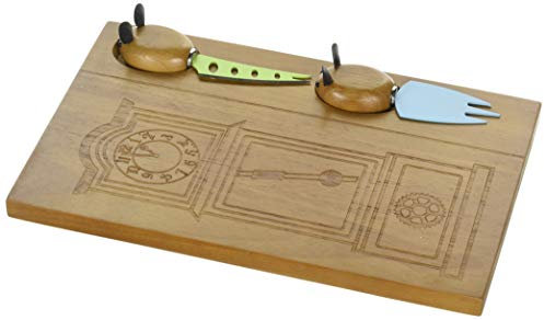 Peterson Housewares 181053 Hickory Dickory dockningsstation 2 möss ostset serveringsgaffel, gummi, brun