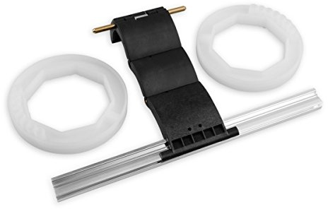 DIWARO® Hochschiebesicherung, Hochschiebeschutz zum Anschrauben für Achtkantstahlwellen SW 70 verwendbar für Motor und Kurbelantriebe (Hochschiebesicherung 3 Gliedrig für Rolladen Maxi Profil 50 - 56 mm Deckbreite)