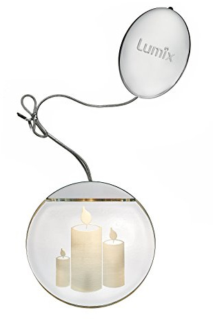 Lumix® LED Deco Light Kerzen inkl. Batterien Acrylglas Warmweiß Weihnachtsdekoration Leuchttaler Christbaum Fenster 10 cm 76102