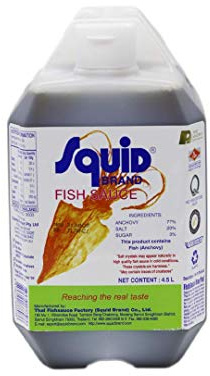 Squid Fischsauce – Thailändische Sauce zum Würzen und Verfeinern – 1 x 4,5 l