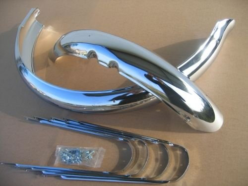 Schutzbleche Ducktail 26 Zoll 100 mm breit verchromt
