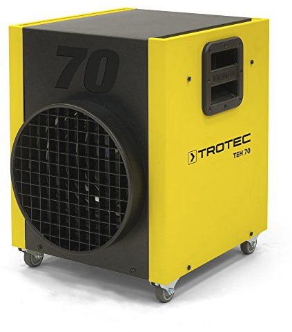 TROTEC TEH 70 Elektroheizer | Bauheizer mit 12 kW, widerstandsfähiger Schutzlackierung, extrem wartungsfreundliche Bauart