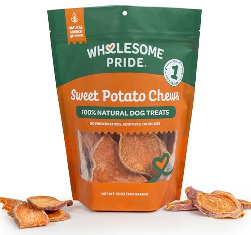 Wholesome Pride, 100% completamente naturale singolo ingrediente, morbido, cibo per cani di provenienza USA, da masticare patate dolci, 473 ml