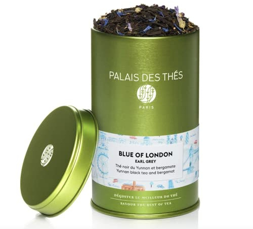 Palais des Thés, BLUE OF LONDON, Thé Noir parfumé, Agrumes, Boîte métal 100g