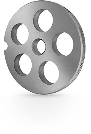 Wolfcut Inox Fleischwolfscheibe Gr. 5-13,0 mm Bohrungen – Kompatibel/Ersatz mit alle gängigen Fleischwölfe Größe 5 – z.B.: Bosch MUM4/MUM5 - Alexanderwerk Größe 5 – Jupiter Größe 5 und viele mehr.
