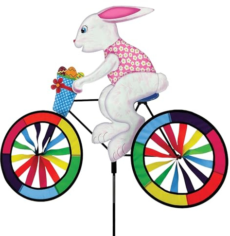 Premier Kites Bunny Bike Spinner Multicolor Windrad 76,2 cm x 69,85 cm UV-beständig