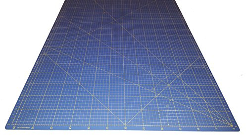 Ideas C0547 Base de corte 94x64 auto cicatrizante dealta calidad por una lado en centímetros y por el otro en pulgadas, Azul