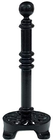 Robert Welch Kitchen Roll Holder - Black, 12x12x31.5 cm