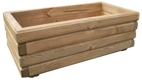 FKL DESIGN Home Deco Nouveau bac à Plantes en Bois Top Pot de Fleurs terrasse de Jardin entièrement assemblé écrou D2 (100 cm)