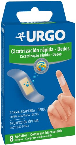 Urgo - Cicatrización Rápida - Para dedos - Tecnología hidrocoloide - Caja con 8 apósitos