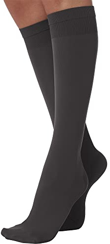 SOLIDEA Gambaletti Compressione Graduata 12/15 mmHg Relax Unisex 70 | Calze A Compressione Graduata Uomo, Gambaletto Compressione Graduata Donna (Antracite, L)