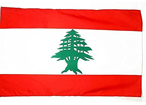 AZ FLAG Drapeau Liban 250x150 cm Drapeau Libanais Polyester 100D Fourreau