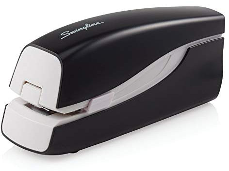 Swingline Electric Stapler, 20 Sheet Capacity, Portable, Full Strip, Plug In or Battery, Black (48200)