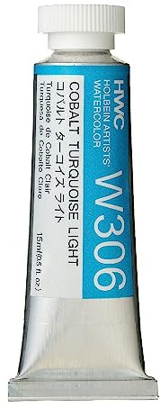 Holbein Artists Watercolor - Aquarellfarbe - 15 ml - Kobalttuerkis hell