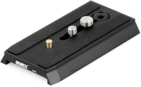 Ayex 501PL sliding quick release plate for Manfrotto RC5 system.