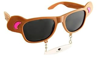Horror-Shop Teddy Bär Brille mit Schnauze