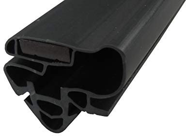 Joint magnétique profilé KD08 - 2000 mm avec bande magnétique - Couleur : noir (joint de réfrigérateur)