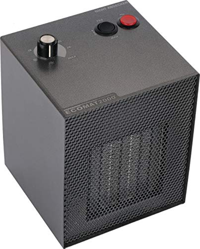 Ecomat 2000 Classic, mobil värmefläkt, 230 V, 450 W / 750 W / 1500 W, termostat, automatisk avstängning, antracit