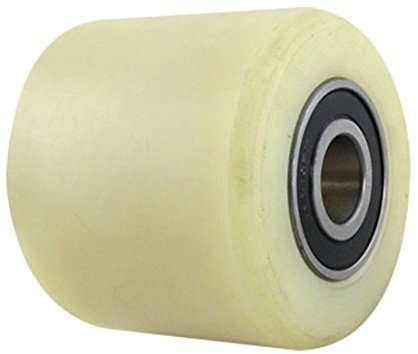 sourcingmap a11102700ux0052 Pallet Truck Wheel 80Mm Diameter 70Mm Length Nylon Wheel Beige For Pallet Truck