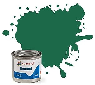 Humbrol AA0326 14ml No. 1 Tinlet Enamel Paint 30 (Dark Green Matt)