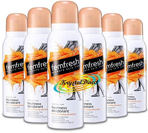 Femfresh Intimate Hygiene Deodorant Spray 125ml **6 PACK DEAL**