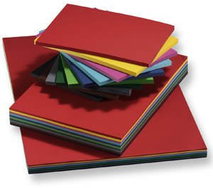 CREATIV DISCOUNT ® Tonpapier 130g/qm SPARPACK 2, 100 Bogen, 50x70cm, sortiert