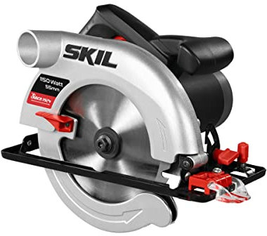 SKIL Kreissäge 5255 AA (Schnitttiefe 55 mm, Motor 1150 W, Säge mit Schnittlinienvisier, Spindelarretierung, integrierte Schlüsselaufbewahrung)