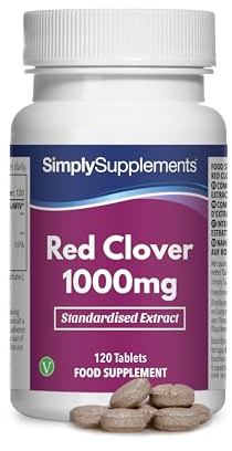 Compresse di Trifoglio Rosso 1000mg | Supporta l'Equilibrio Ormonale e la Funzione Psicologica | Adatto a Vegani e Vegetariani | 120 Compresse = Fornitura per 4 Mesi | Prodotto nel Regno Unito