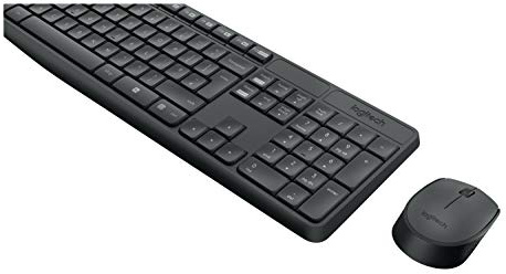 Logitech MK235 - Teclado inalámbrico + Ratón Combo – Gris – intnl (Rus)