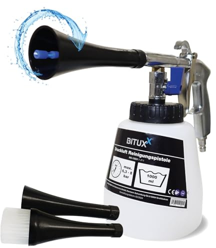 BITUXX® Druckluft Reinigungspistole Auto Kfz Luftdruck Reinigungspistole Waschpistole 1000ml