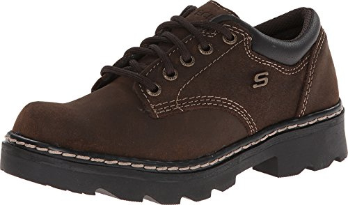 Skechers Women's Parties-Mate Oxford Shoes, Chocolate Suede Leather, 2 UK