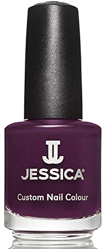 JESSICA Custom Colour Nail Polish | Long Lasting Nail Varnish with Salon Professional Finish | Award-Winning Polish, Helps Strengthen Nails | Dark Plum Crème | Windsor Castle | 14.8ml