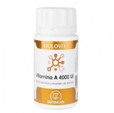 Holovit vitamina A de Equisalud, 50 cápsulas de 4000 UI