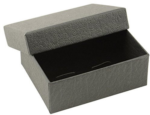 Black Linen Duo Cufflink Box