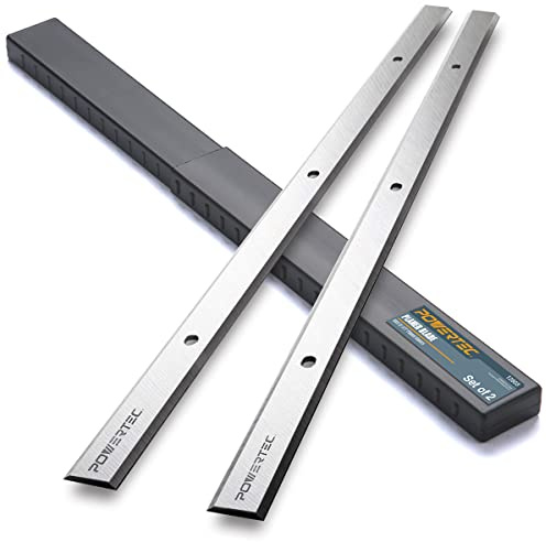 POWERTEC 12-1/2 Inch Planer Blades for Ryobi AP1305, AP-12 Planer, Replacement A20201, Set of 2 (128031)